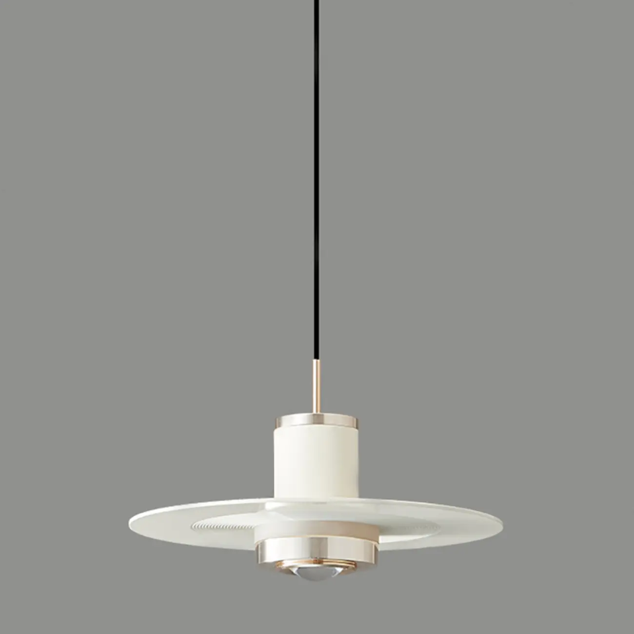 Modern Adjustable Crystal Metal Circle Dimming Pendant Light | homeyfad