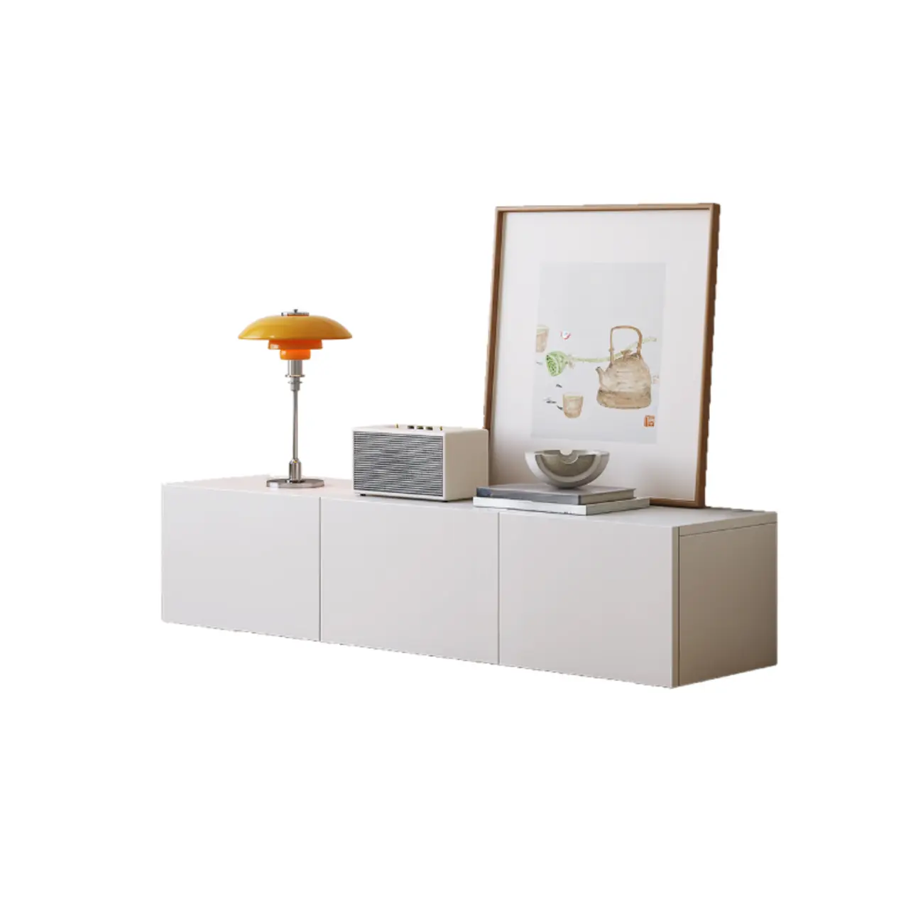 Modern Wood Scandinavian TV Stand with Storage | homeyfad