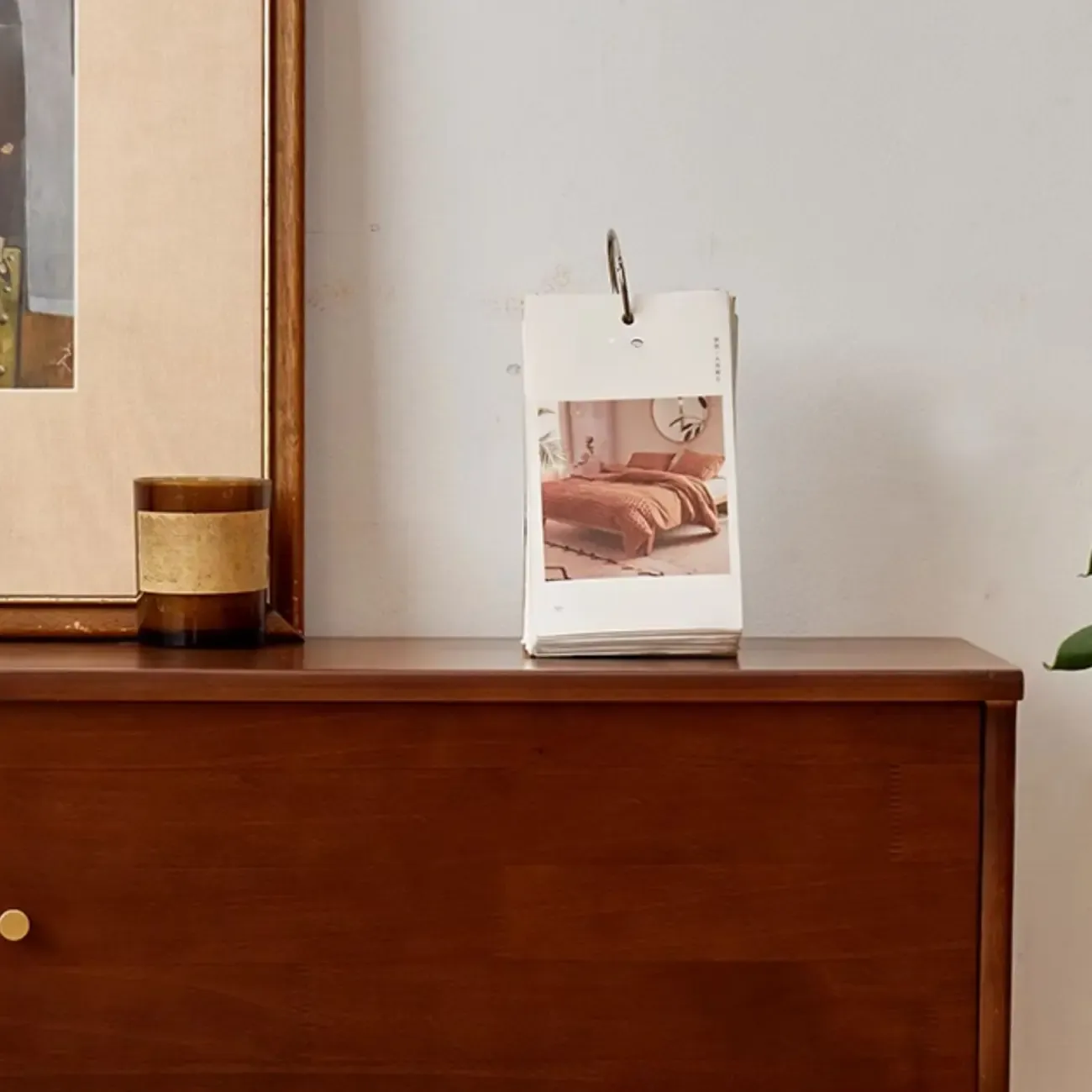 Modern Wood TV Stand with Storage, Cable Management