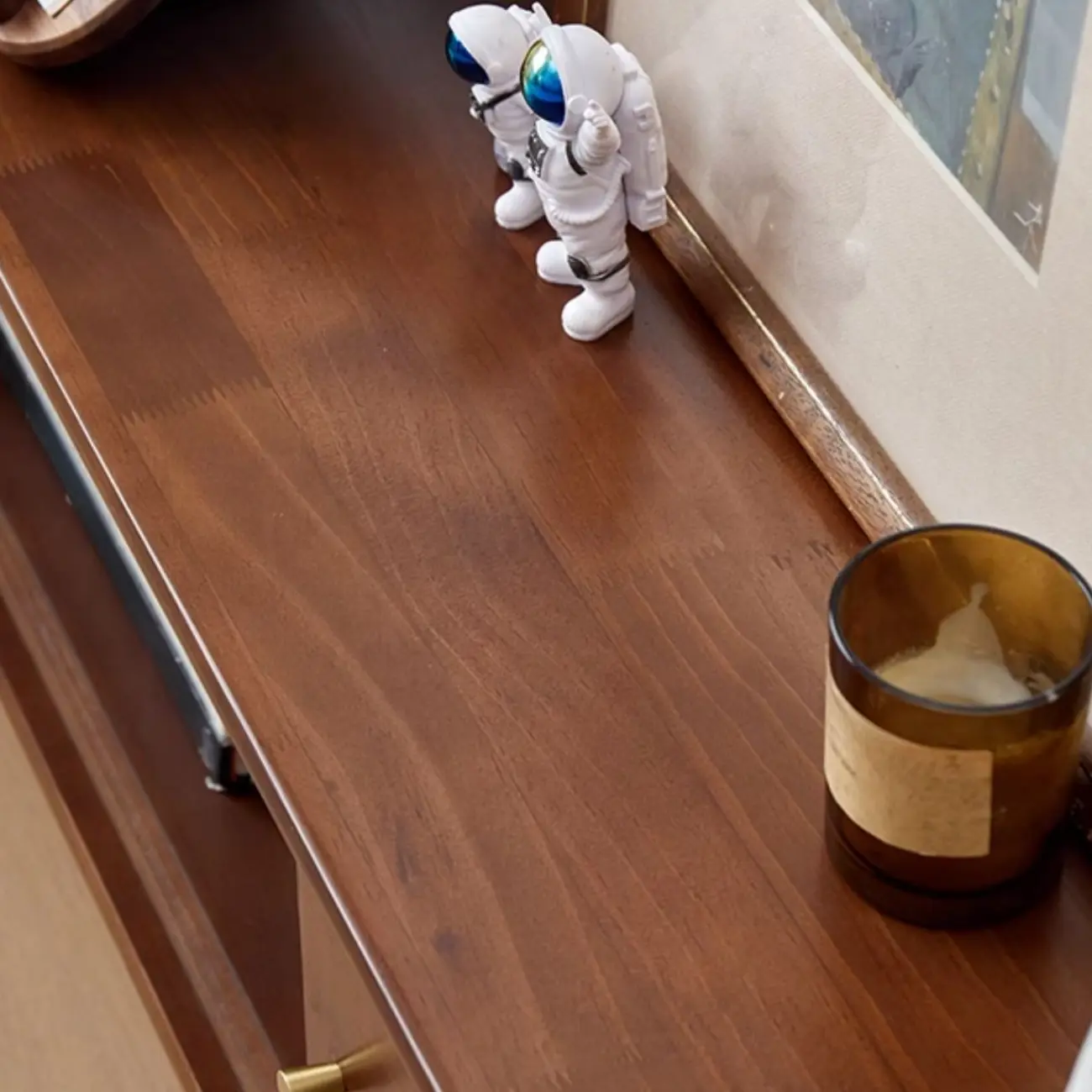 Modern Wood TV Stand with Storage, Cable Management | homeyfad