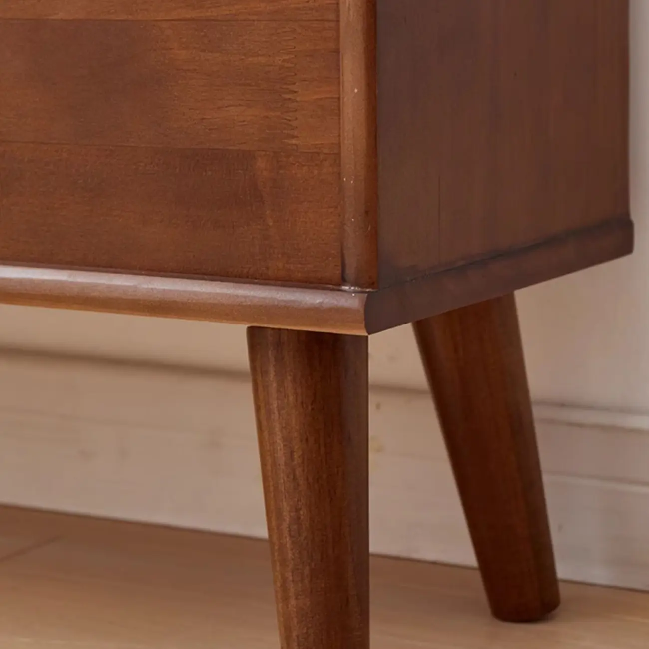 Modern Wood TV Stand with Storage, Cable Management | homeyfad