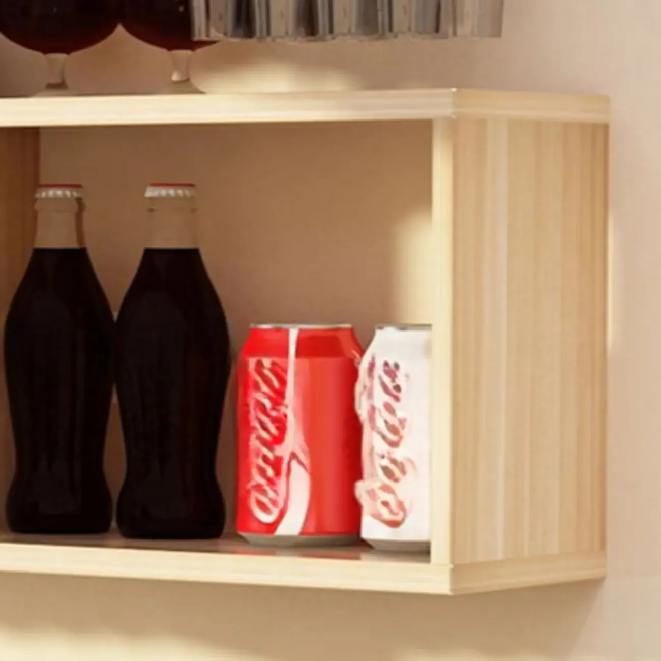 Stackable Wooden Wall-Mounted Wine Bottle Rack Image - 28