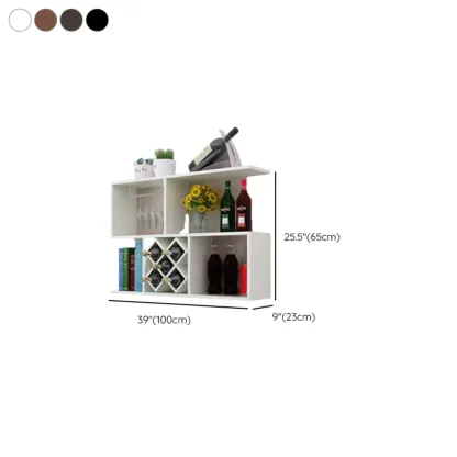 Stackable Wooden Wall-Mounted Wine Bottle Rack #size