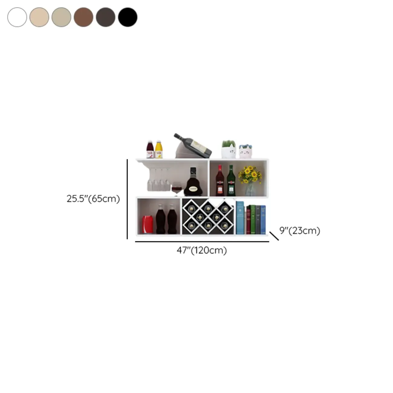 Stackable Wooden Wall-Mounted Wine Bottle Rack Image - 30