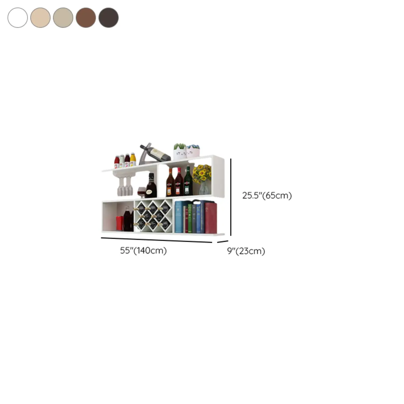 Stackable Wooden Wall-Mounted Wine Bottle Rack Image - 31 | homeyfad