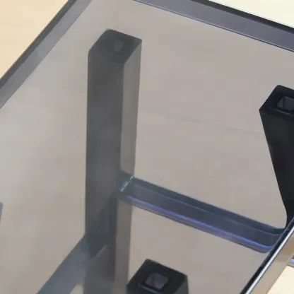 Saddle Acrylic Counter Height Backless Bar Stools Image - 4