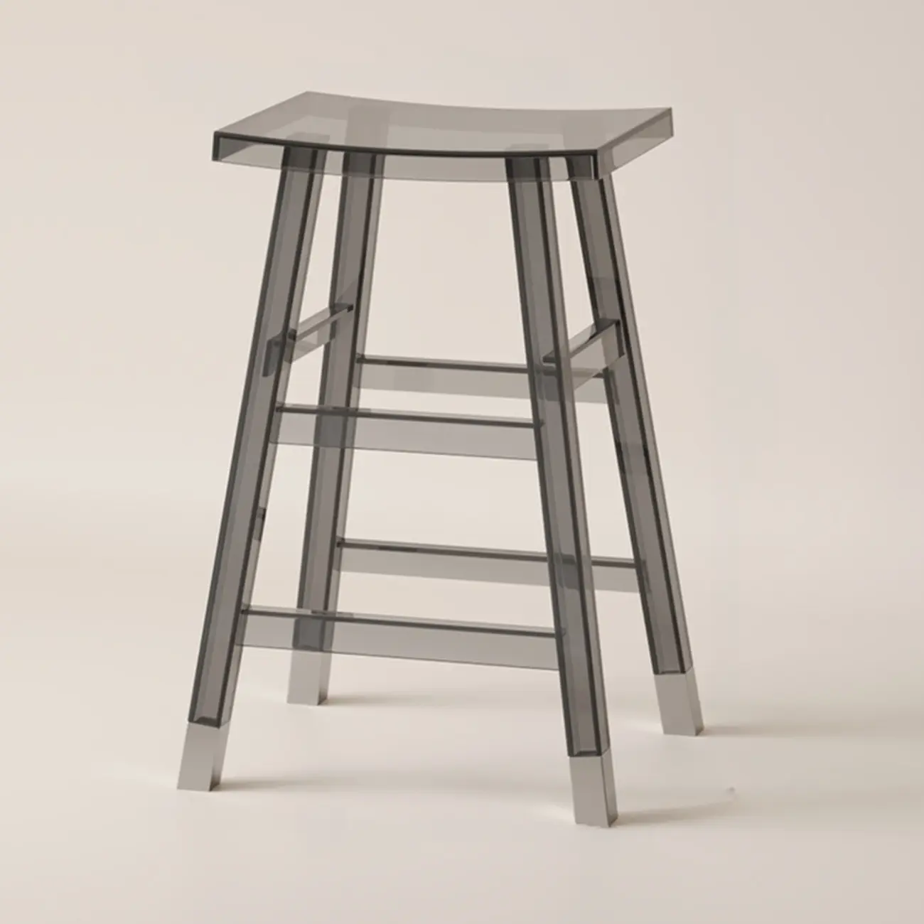 Saddle Acrylic Counter Height Backless Bar Stools Image - 19 | homeyfad