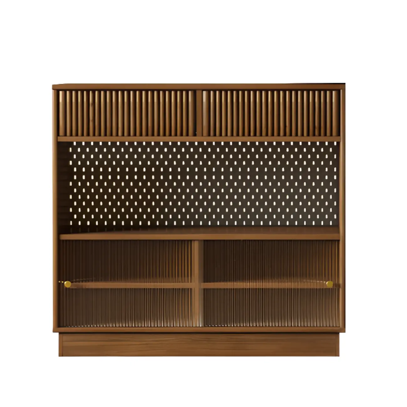 Modern Brown Wooden Stone Storage Convertible Bar Tables Image - 2 | homeyfad