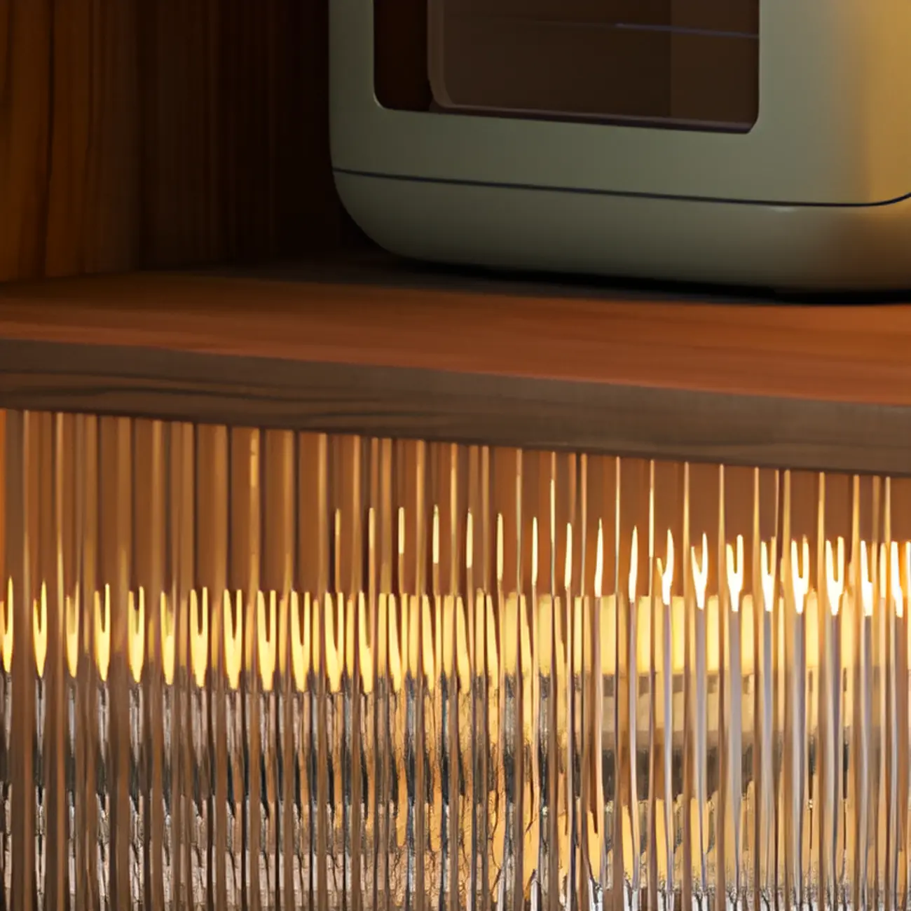 Modern Brown Wooden Stone Storage Convertible Bar Tables Image - 11 | homeyfad