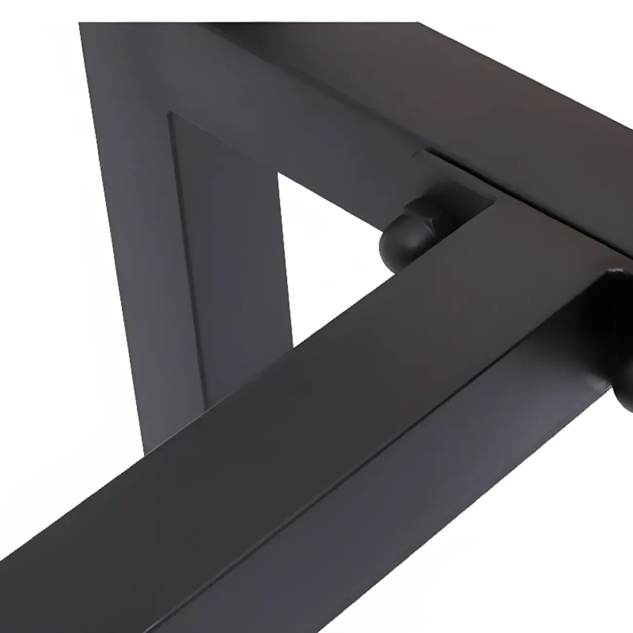 French Country Natural Wooden Iron Trestle Bar Tables Image - 5