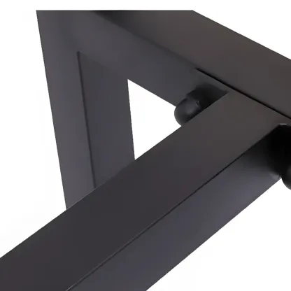 French Country Natural Wooden Iron Trestle Bar Tables Image - 5