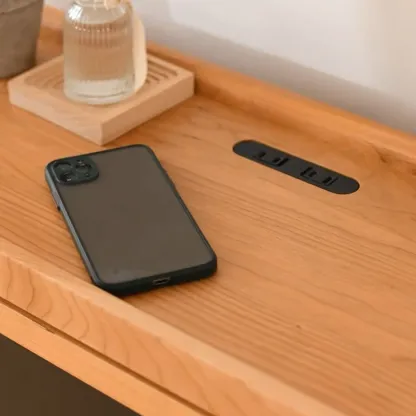 Boho Solid Wood Tipping Shoe Cabinet in Brown Image - 7