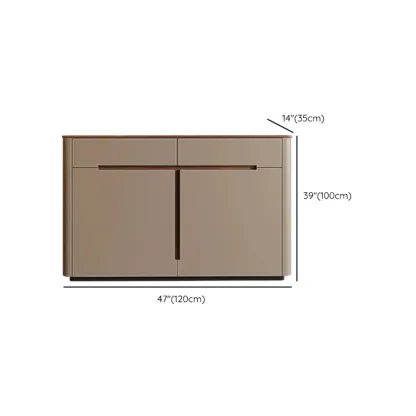 Trendy Wood Entryway Shoe Cabinet with Drawers Image - 17