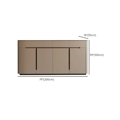 Trendy Wood Entryway Shoe Cabinet with Drawers Image - 18