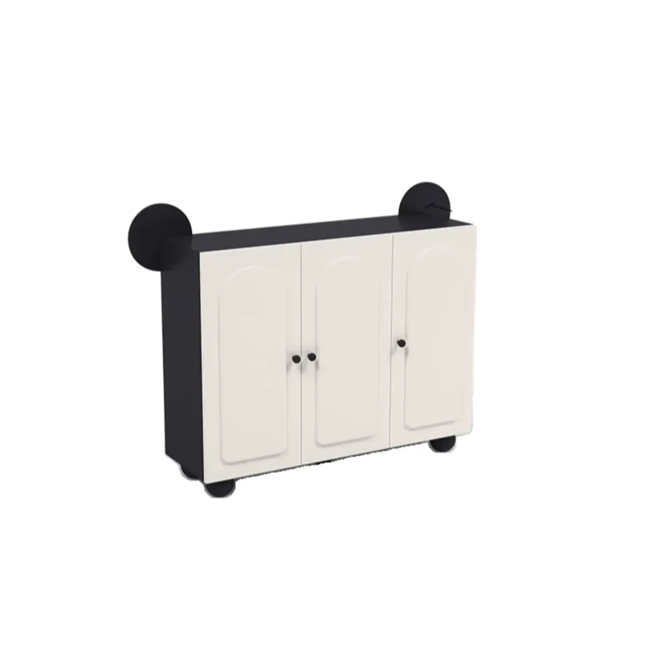 Black Metal Shoe Cabinet with Adjustable Shelves Image - 5