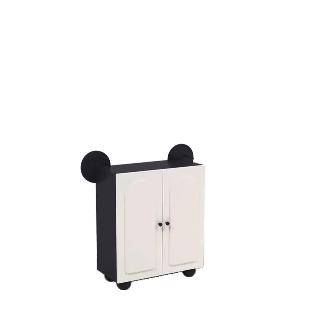 Black Metal Shoe Cabinet with Adjustable Shelves Image - 7