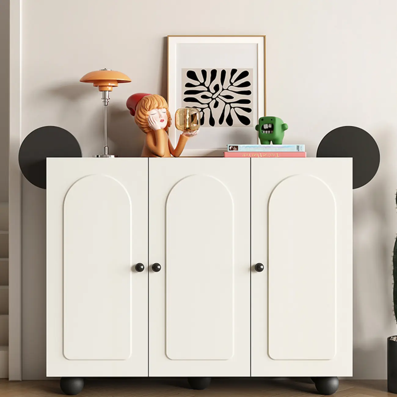 Black Metal Shoe Cabinet with Adjustable Shelves Image - 8 | homeyfad