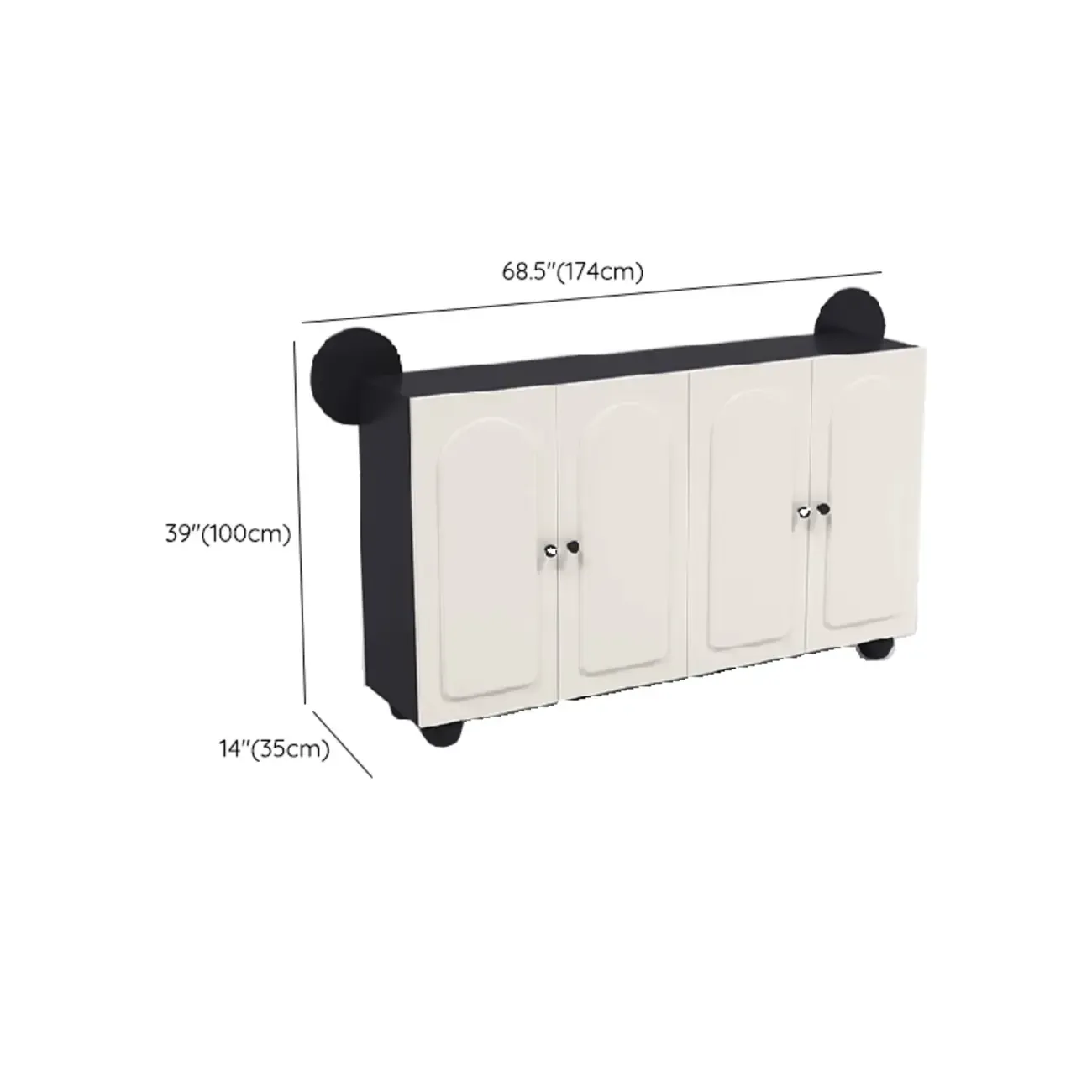 Black Metal Shoe Cabinet with Adjustable Shelves Image - 21