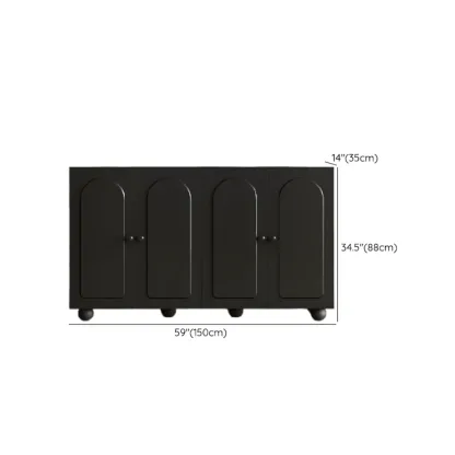 Black Metal Shoe Cabinet with Adjustable Shelves Image - 24