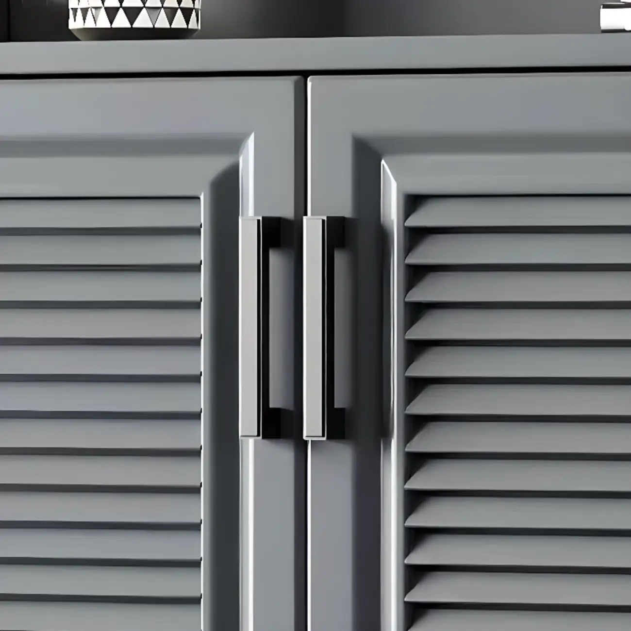 White Metal Rustic Entryway Shoe Storage Cabinet Image - 14 | homeyfad