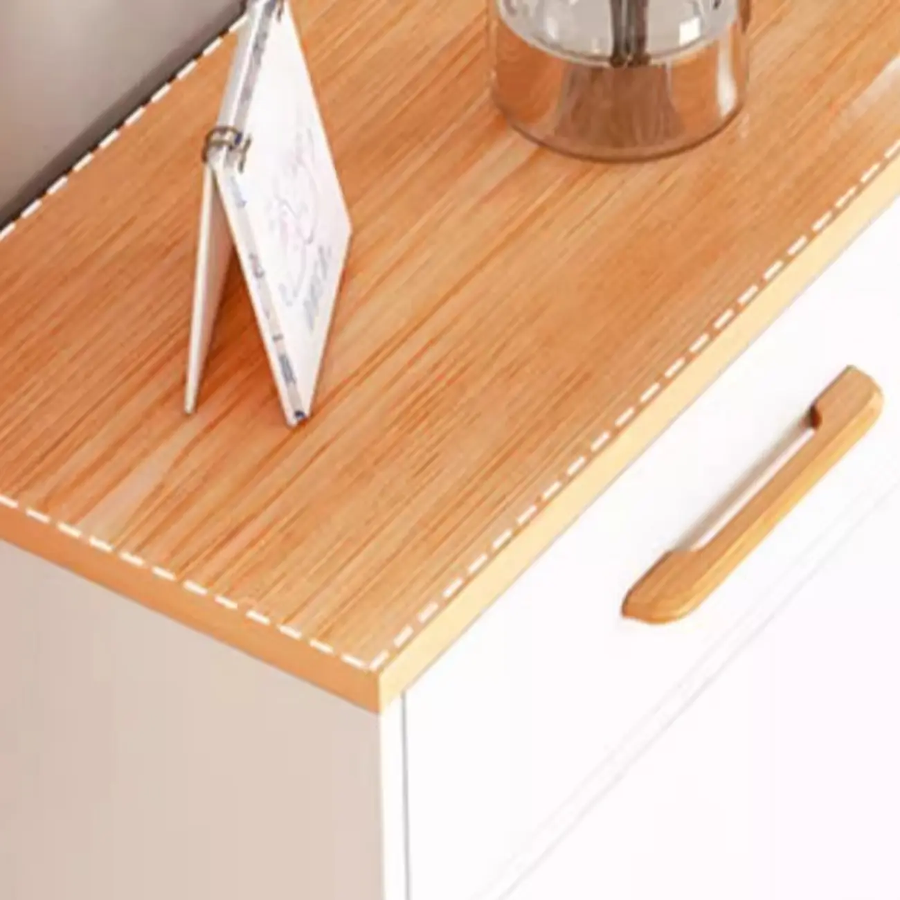 Entryway Modern Wood Shoe Cabinet with Flip-Out Drawer Image - 9 | homeyfad