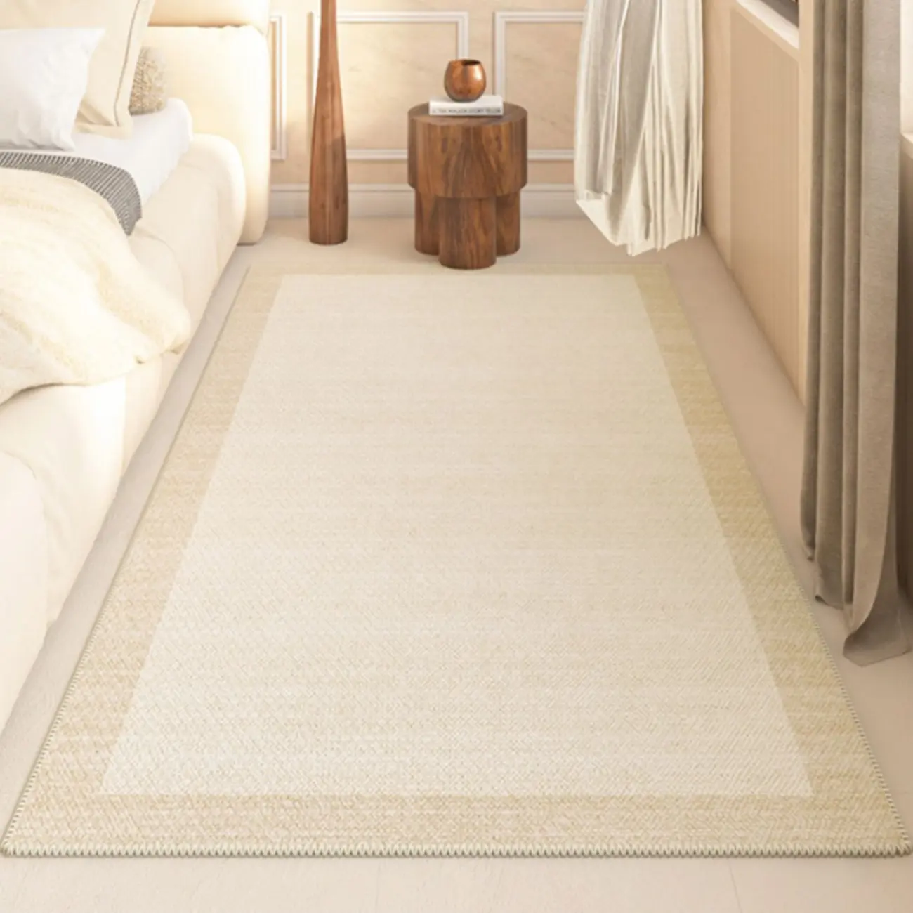 Modern Polyester Solid Rectangular Area Rug Image - 1 | homeyfad