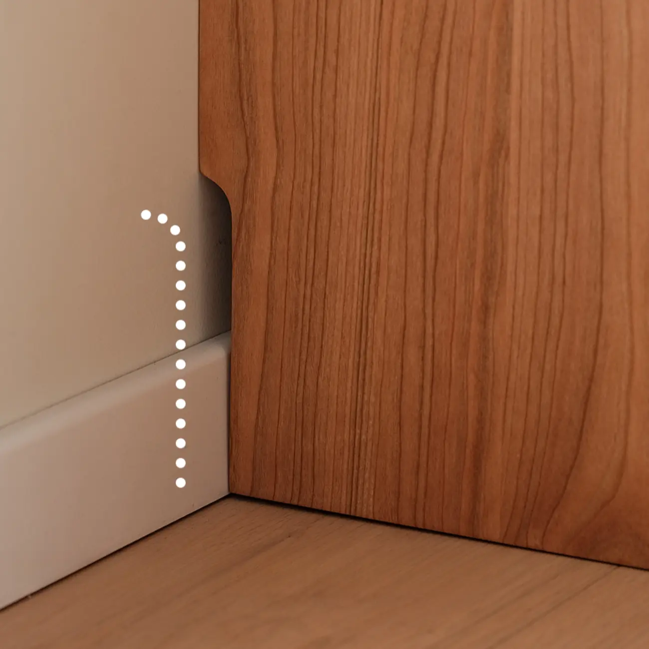 Simple Wood Brown Horizontal Bookcase with Drawers Image - 6 | homeyfad