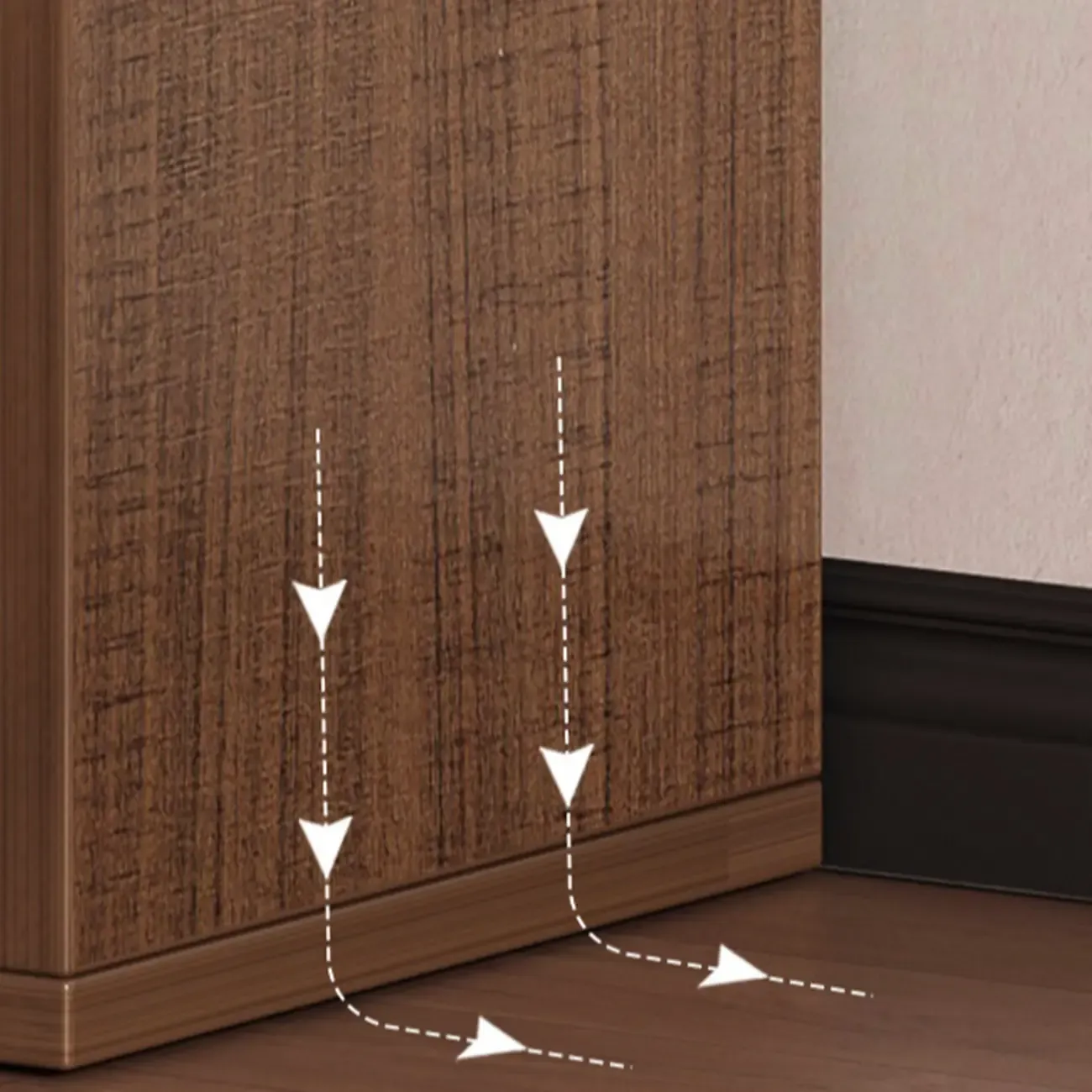 Simple Walnut 8-Cube Wood Bookcase Image - 4