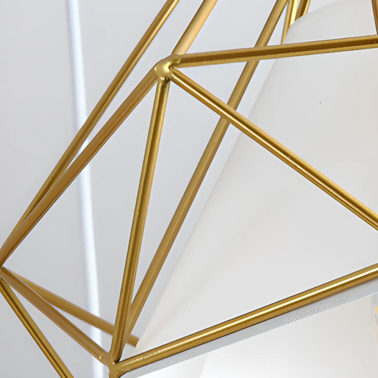 3-Light Modern Metal Gold Rhombus Island Light for Kitchen Image - 7 | homeyfad