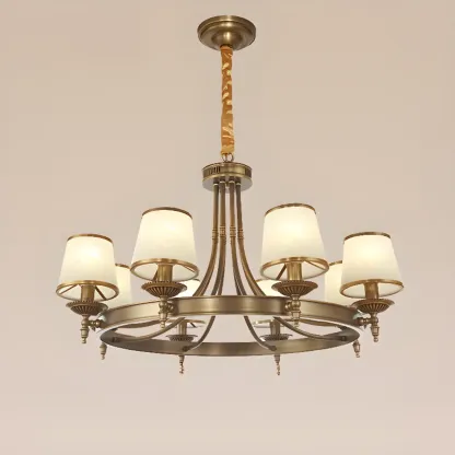 Vintage Chandelier with Metal Frame for Living Room Image - 5