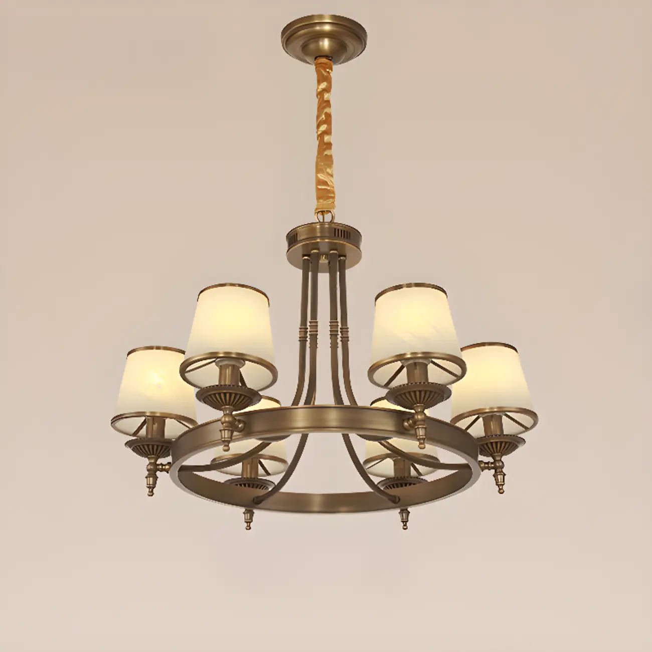 Vintage Chandelier with Metal Frame for Living Room Image - 10 | homeyfad