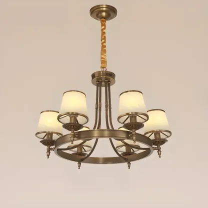 Vintage Chandelier with Metal Frame for Living Room Image - 10