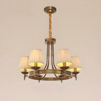 Vintage Chandelier with Metal Frame for Living Room Image - 13