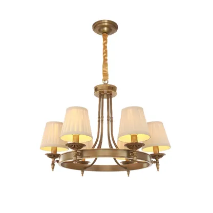 Vintage Chandelier with Metal Frame for Living Room Image - 15