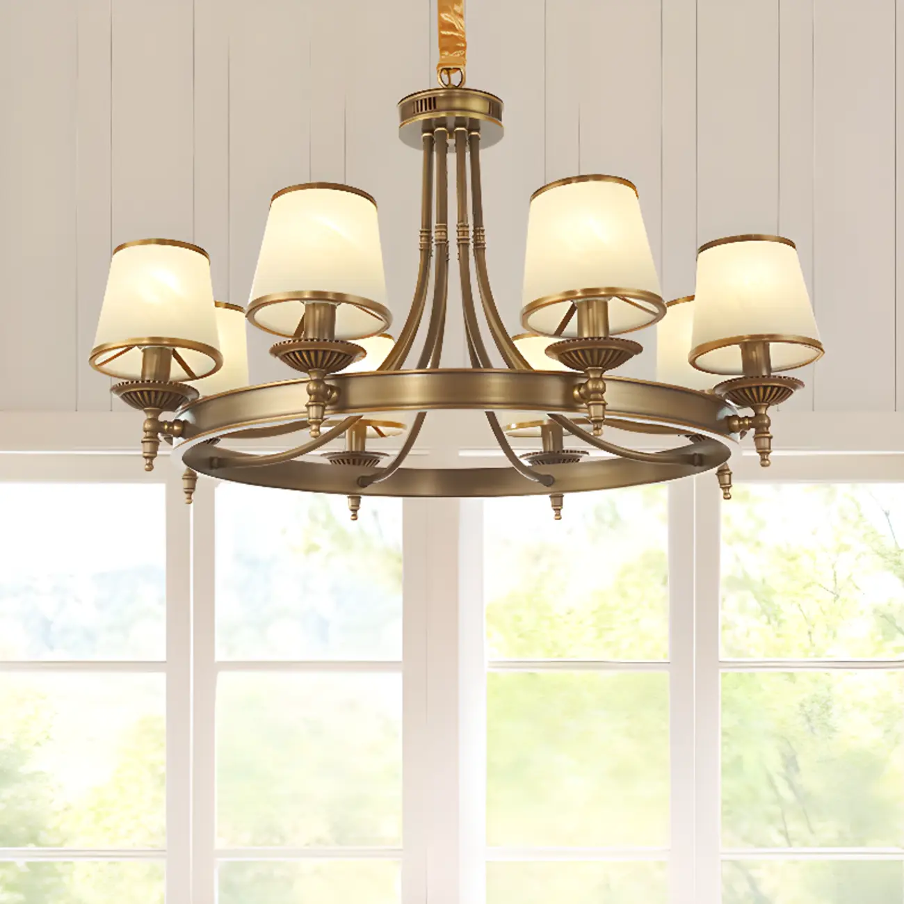 Vintage Chandelier with Metal Frame for Living Room Image - 2 | homeyfad