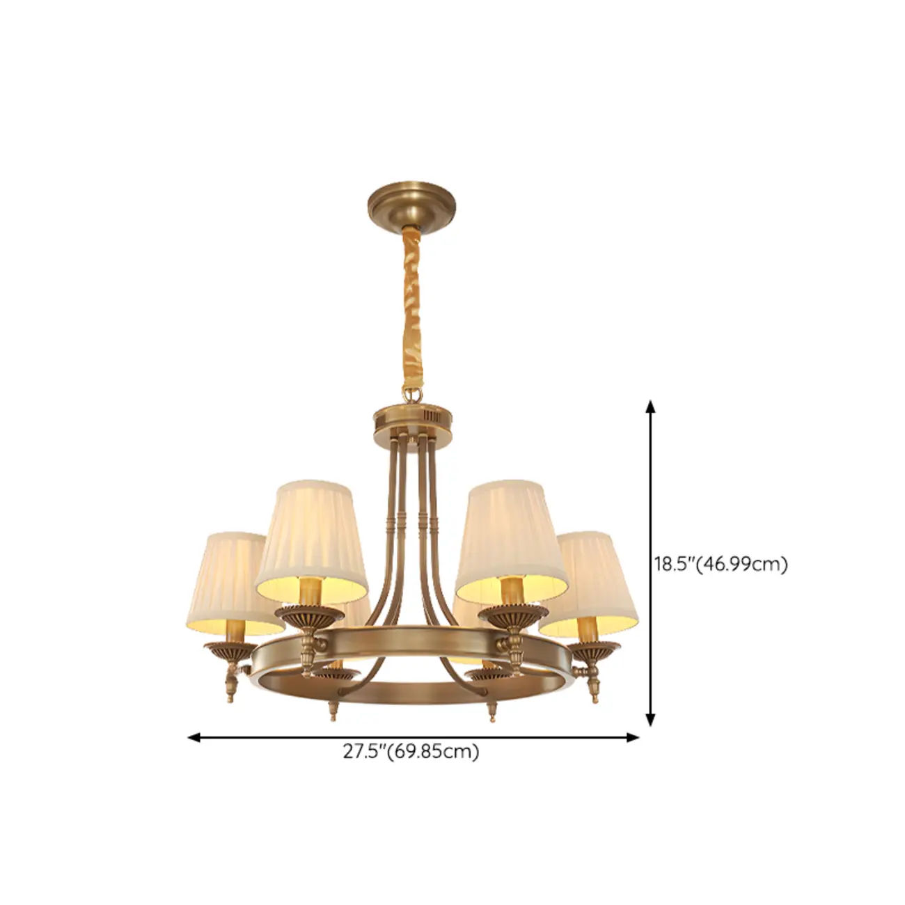 Vintage Chandelier with Metal Frame for Living Room Image - 17 | homeyfad