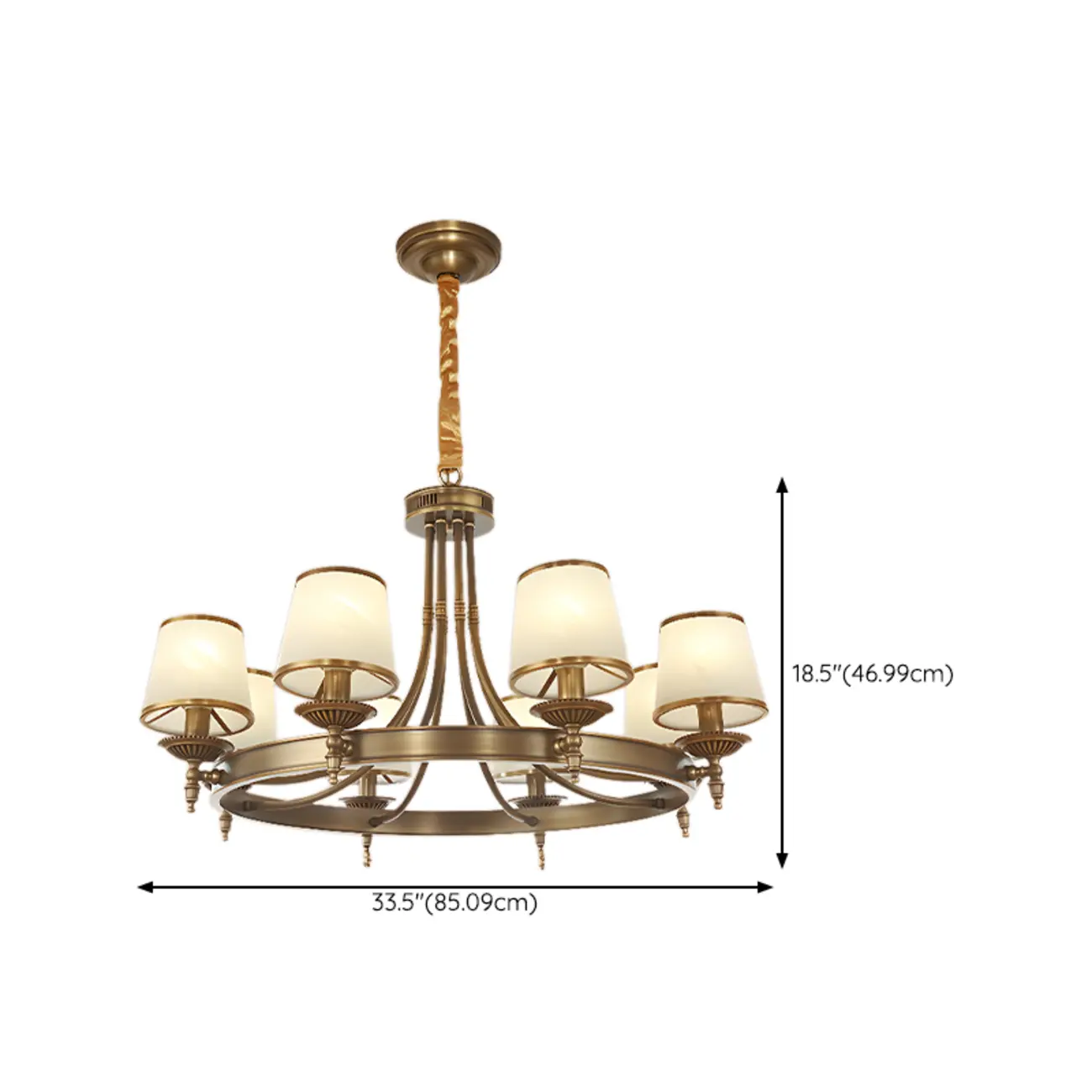 Vintage Chandelier with Metal Frame for Living Room Image - 20 | homeyfad