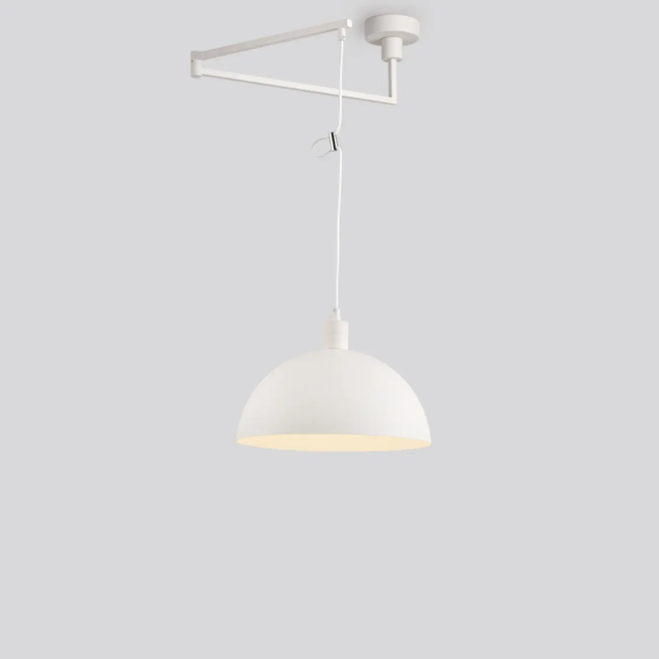 Modern Chrome Swing Arm Kitchen Pendant Light Adjustable Image - 4 | homeyfad