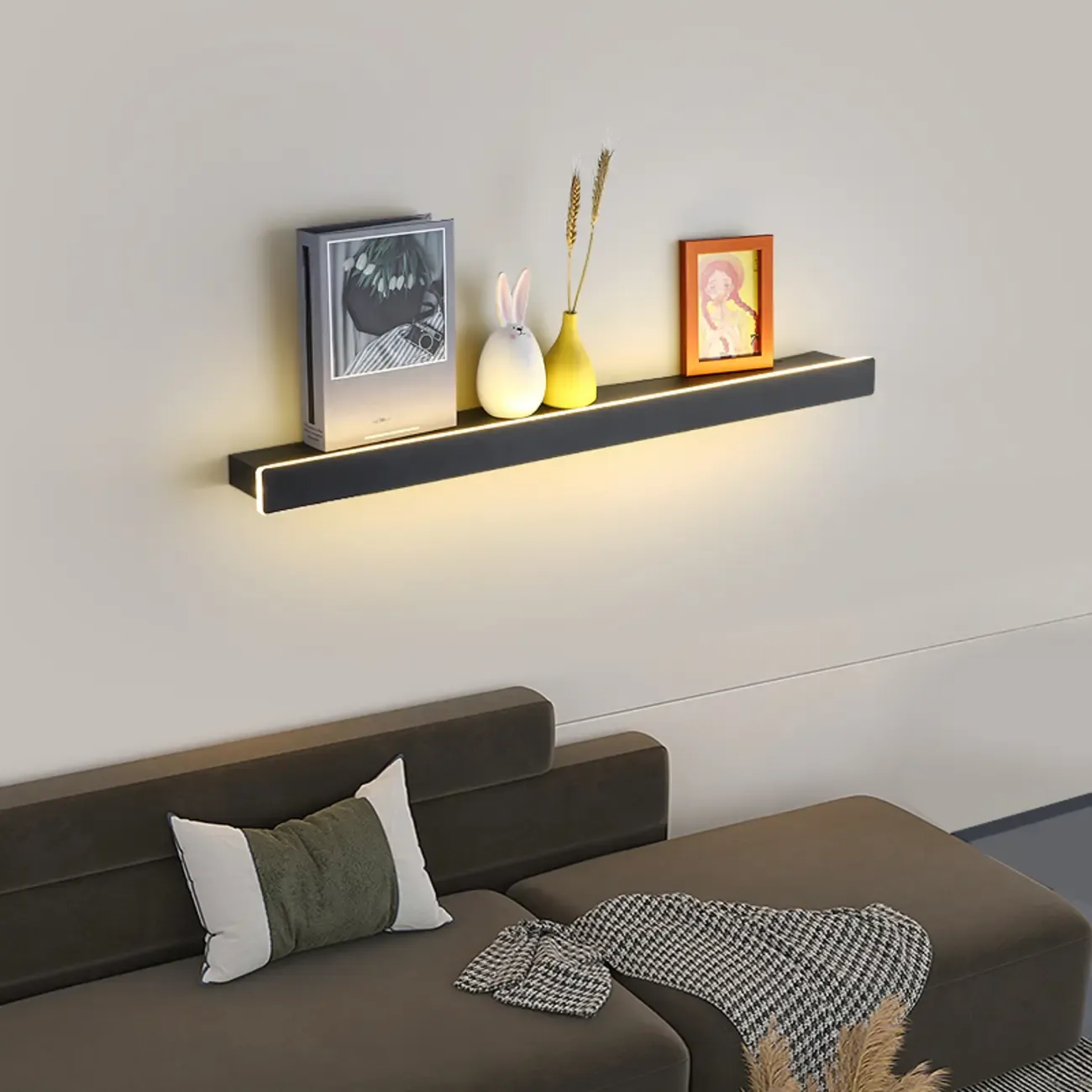 Modern up & Dowm Wall Light with Acrylic Shade Dimmable Image - 1