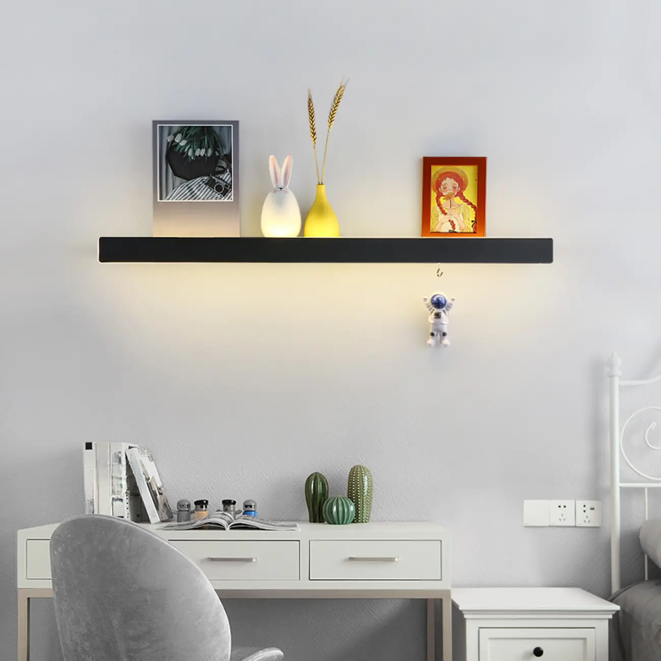 Modern up & Dowm Wall Light with Acrylic Shade Dimmable Image - 18 | homeyfad