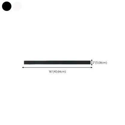 Modern up & Dowm Wall Light with Acrylic Shade Dimmable #size