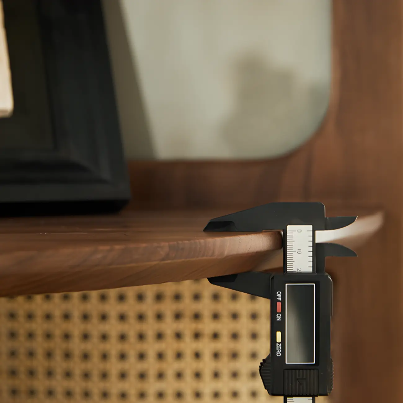 6-tier Modern Space Saving Rattan Wood Corner Bookshelf Image - 9 | homeyfad