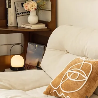 Mid Century Modern 5-tier Wood Display Corner Bookshelf Image - 8