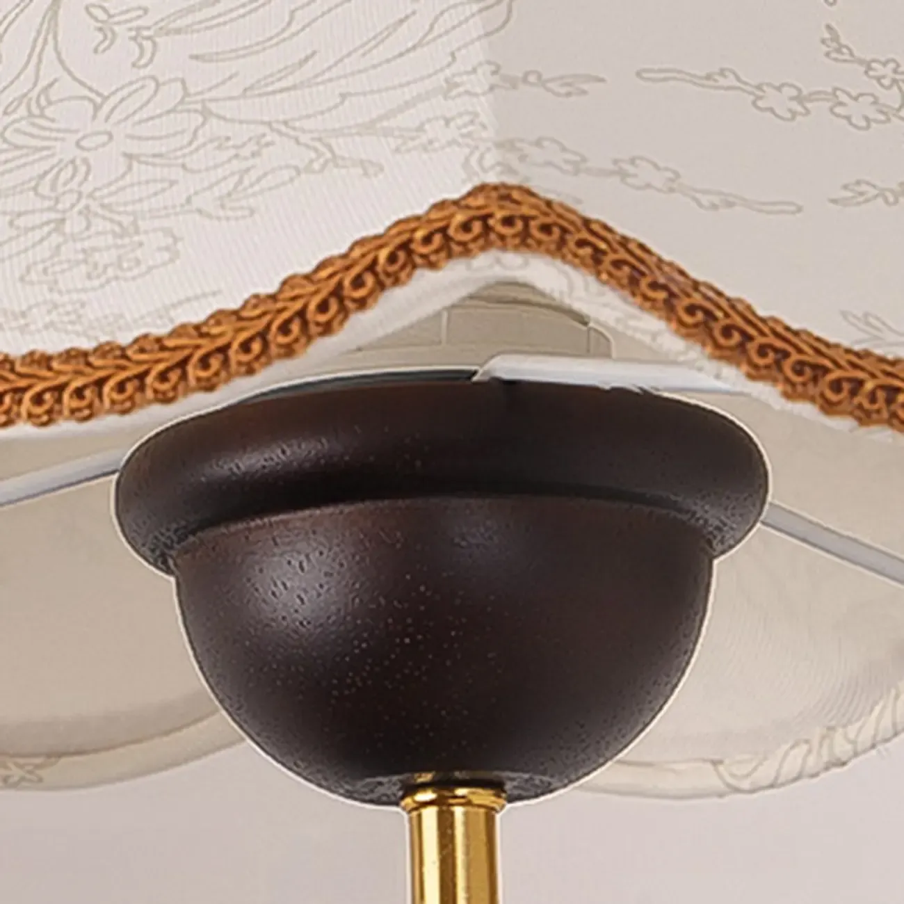 Walnut Modern Wood LED Wall Lamp Fabric Shade for Indoor  Image - 7