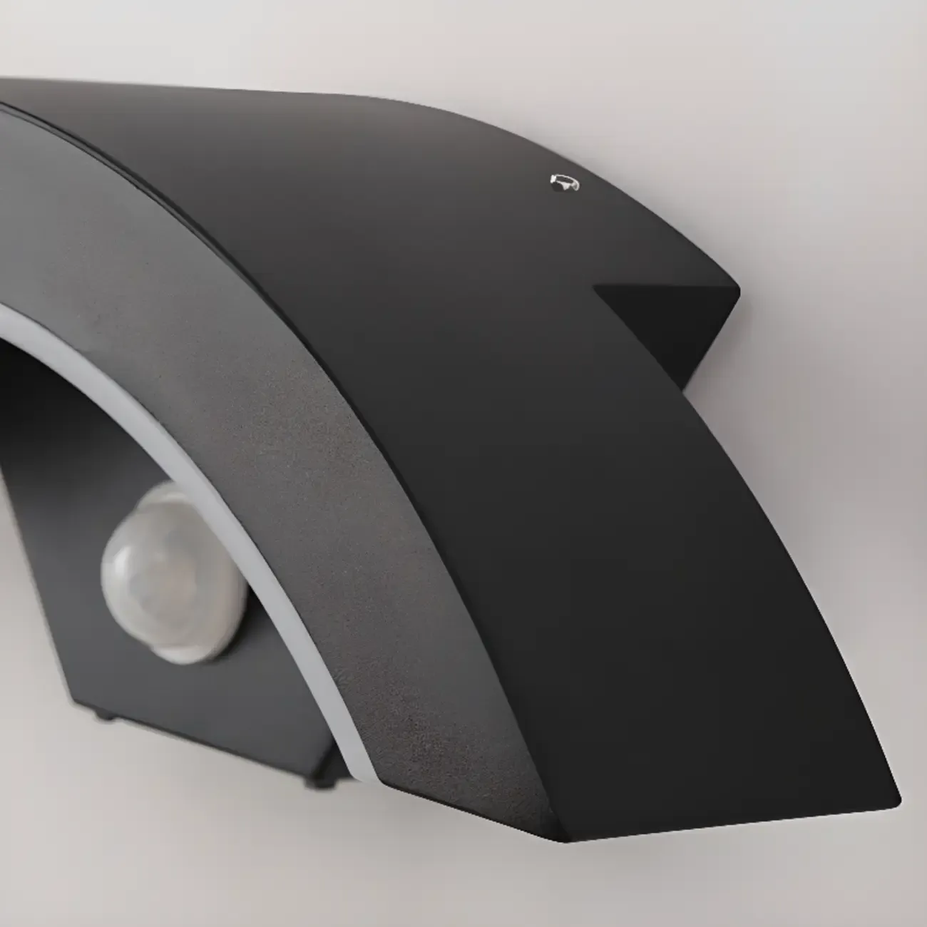 Modern Mini Metal Arc Outdoor LED Wall Light Weatherproof Image - 8