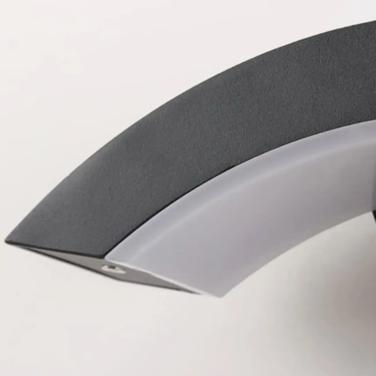 Modern Mini Metal Arc Outdoor LED Wall Light Weatherproof Image - 10