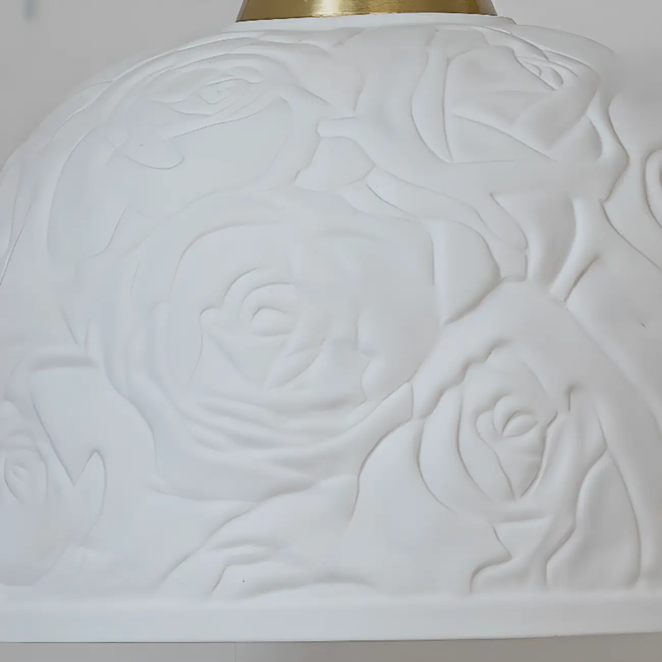 Elegant Rose Ceramic Dome Pendant Light for Bedroom Image - 8 | homeyfad