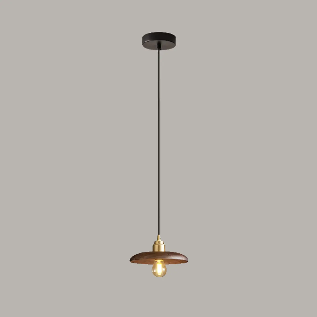 Modern Wooden Pendant Light, LED-Compatible, Dining Room Image - 7