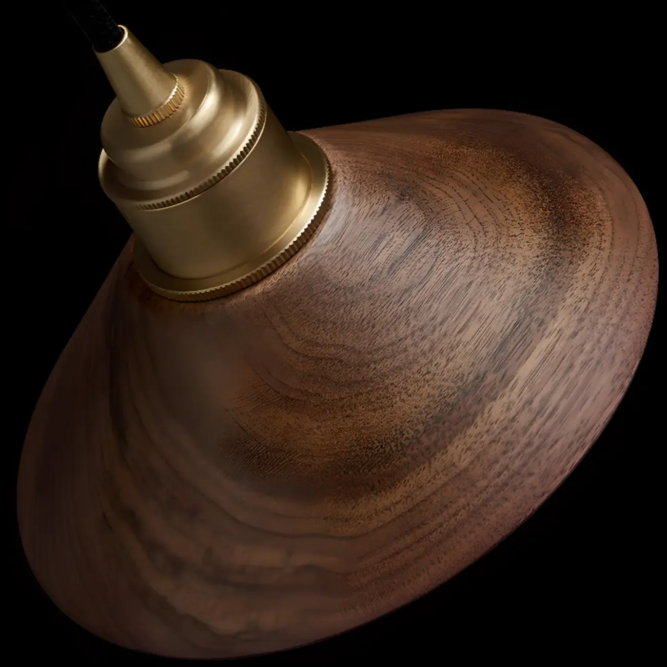 Modern Wooden Pendant Light, LED-Compatible, Dining Room Image - 12