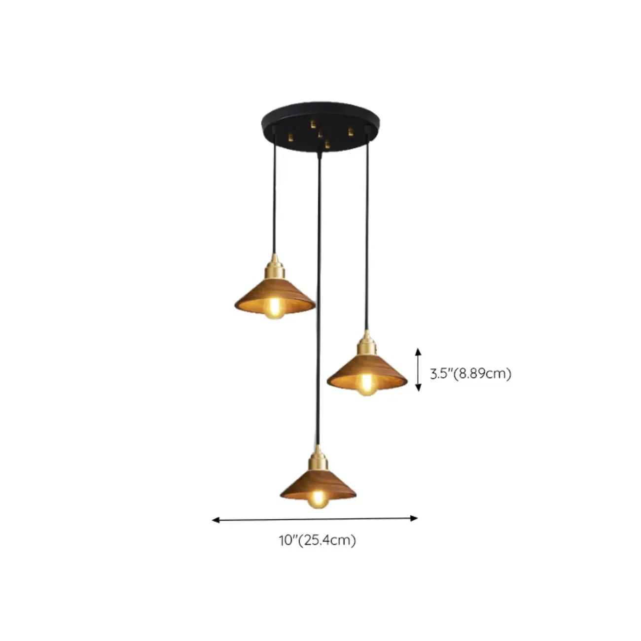 Modern Wooden Pendant Light, LED-Compatible, Dining Room Image - 15